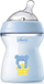 Biberon plastik Chicco NaturalFeeling, 250ml, rrjedhje mesatare, blu