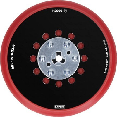 Pllakë multi-hole Bosch EXPERT, 150mm, fortësi mesatare M8 + 5/16, e zezë me të kuqe