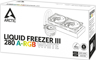 Ftohës Arctic Liquid Freezer III 280 A-RGB, i bardhë