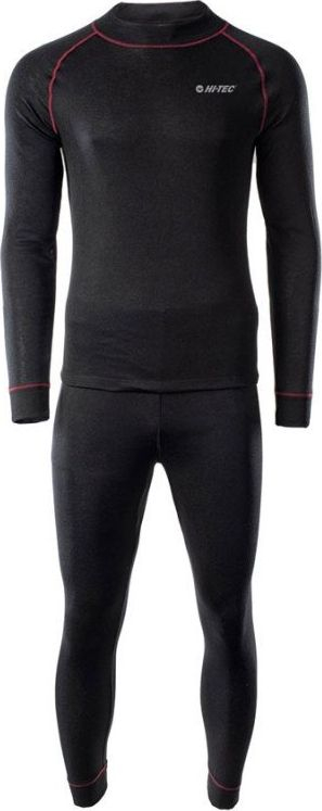 Set termo për burra Hi-Tec SORIN, madhësia 2XL, 100% poliester, i zi