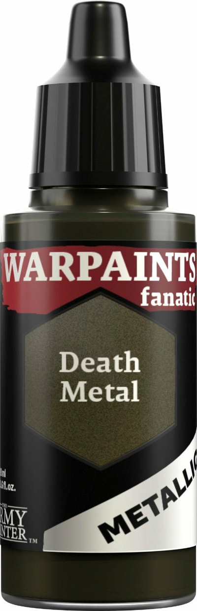 Bojë akrilike The Army Painter Warpaints Fanatic Metallic Death Metal, 18ml, metalike, e zezë
