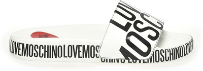 Papuçe Love Moschino JA28032G1CI12100, të bardha, nr 37
