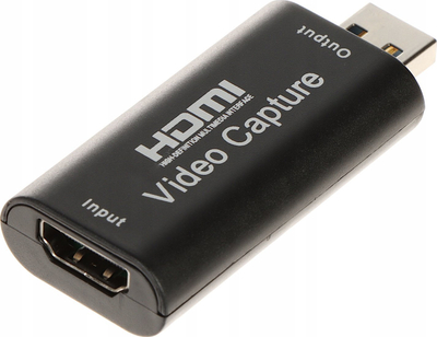 Kartë kapjeje HDMI në USB, 1080p, kompakte, e zezë