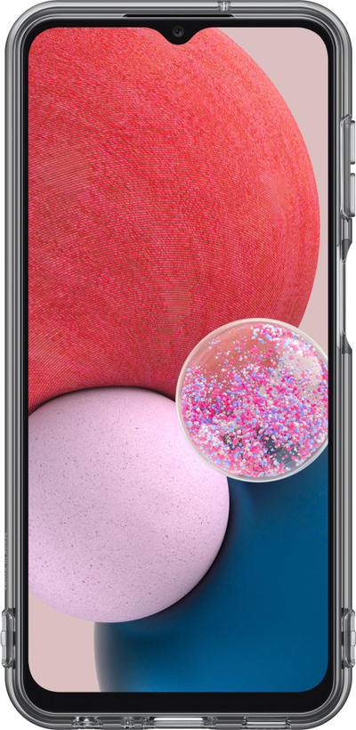 Mbulesë telefoni Samsung Soft Clear Cover për Galaxy A13 4G, TPU, transparente e zezë