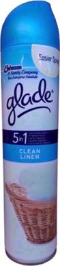 Освежувач на воздух Glade Pure Clean Linen, аеросол, 300ml