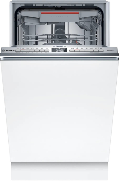 Интегрирана машина за садови Bosch SPV4EMX25E, 45 cm, Wi‑Fi, не'рѓосувачки челик