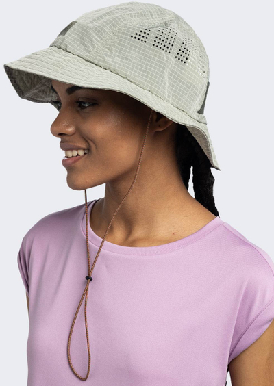 Kapelë bucket BUFF Hut Bucket 2025, L/XL, UPF 50, bezhë