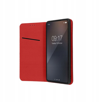 Kapak libri Smart Pro për Samsung S25 Plus, lëkurë, burgundy