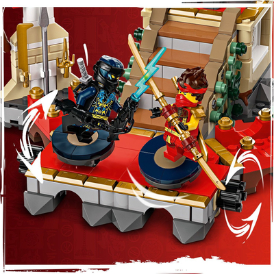 Set lodër LEGO NINJAGO Tournament Battle Arena, 6 minifigura, arenë beteje, shumëngjyrëshe