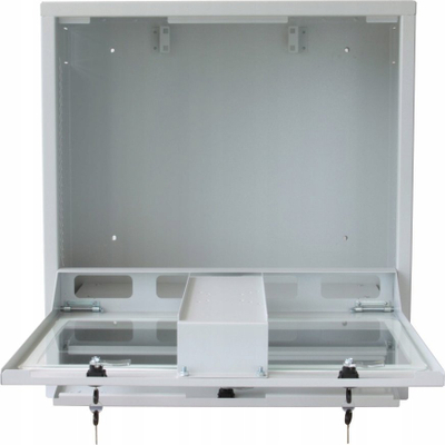 Kabinet rack Techly 1U, për PC monitor tastierë, 19", i bardhë