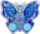 Loja me ujë LeanToys Butterfly, lojë shkathtësie, set 3 ngjyra