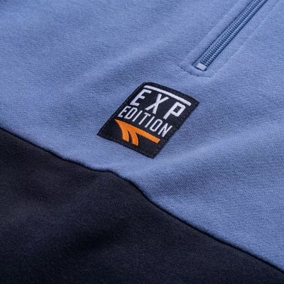 Bluzë me kapuç Hi-Tec Expen JRB Jr Sweatshirt, për kalamaj, mikrofleece, blu