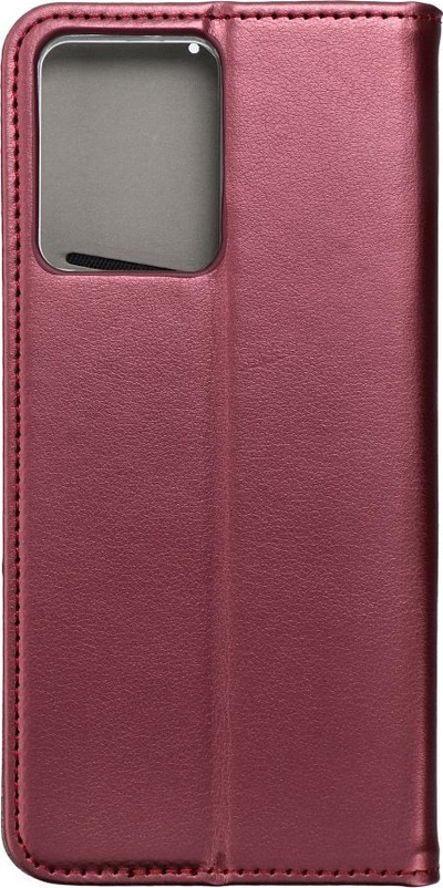 Futera Smart Magneto, këllëf libri për Xiaomi Redmi Note 12 4G, me magnet, rri në këmbë, ngjyrë burgundy
