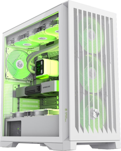 Kasa PC GameMax Grand Tour E-ATX Leader 2 ARGB, Full Tower, panel xhami, e bardhë