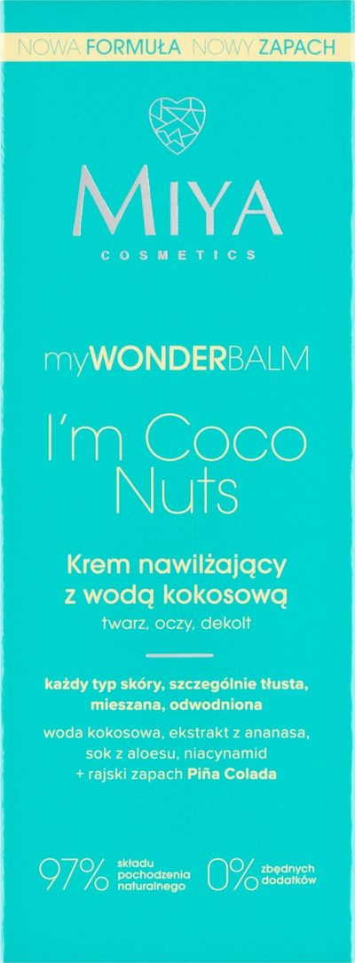Krem hidratues MIYA Cosmetics myWONDERBALM I’m Coco Nuts, për fytyrë dhe trup, 75 ml