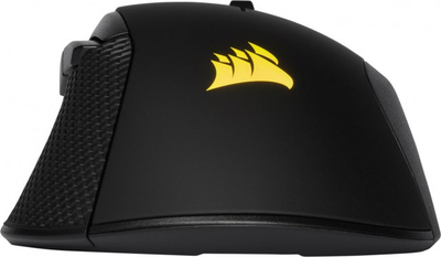 Гејминг глушец Corsair IRONCLAW RGB, 18000 DPI, со кабел, црн
