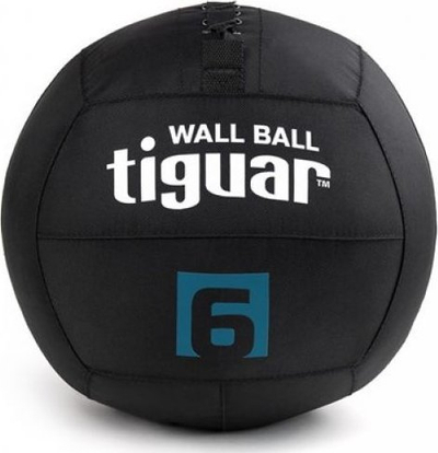 Топ за тренинг Tiguar Wallball TI-WB006, 6kg, дијаметар 30cm, црн