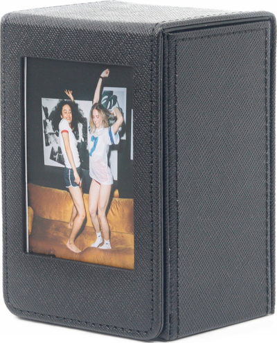 Kuti për foto LoveInstant, 100 foto 2x3", eco-leather, e zezë