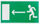 Sticker dalje majtas Monroe LEFT EXIT, 100x180mm, ngjitës, shumëngjyrësh