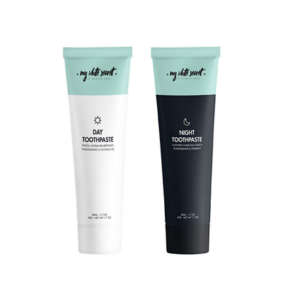 Set pёr dhёmbё My White Secret Day & Night, 2 x 50 ml