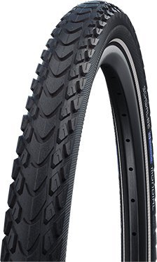 Gomë biçiklete Schwalbe Marathon Mondial HS428, 26" 50-559, RaceGuard, e zezë