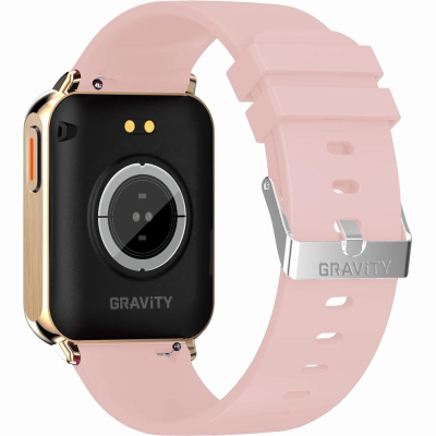 Паметен часовник Gravity GT17-1, за жени, следење на активност, розово злато