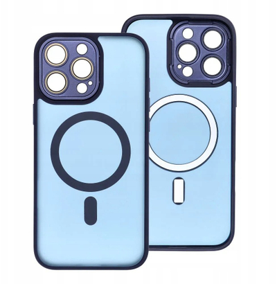 Kapak telefoni OEM Variete Mag Cover për iPhone 17 Pro, i përshtatshëm për MagSafe, blu e errët