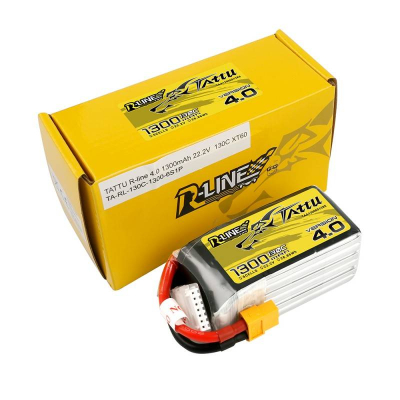 Bateri LiPo Tattu R-Line, 1300mAh, 22.2V 130C