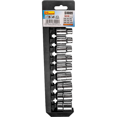 Set kokash TORX Richmann C4009, E10-E24, 1/2", metalik