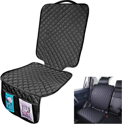 Mbulesë mbrojtëse për karrige makine BabyOno DA215, me xhep praktik, përshtatje ISOFIX, e zezë