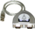 Kabllo Lindy USB-A me 2x RS-232, 0.6 m, e argjendtë (42889)