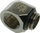 Lidhës këndor për ujëftohje Bitspower BP-BSWP-C39, 1/4", bronz i nikluar, i zi