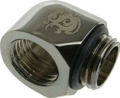 Lidhës këndor për ujëftohje Bitspower BP-BSWP-C39, 1/4", bronz i nikluar, i zi