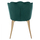 Karrige velvet + metal 48×48×85 cm (HM8737.03), gjelbër/ ari