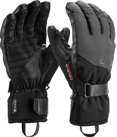Ракавици за скијање Leki Pegas Pro 3D GORE-TEX, Primaloft Gold, црно сиви, големина 95