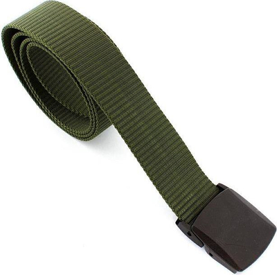 Ремен за мажи BQ48B Webbing, 110cm, полиестер, каки боја
