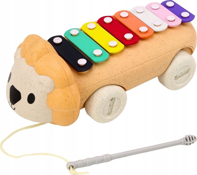 Instrument muzikor për kalamaj, luan me rrota, 8 taste, shumëngjyrësh