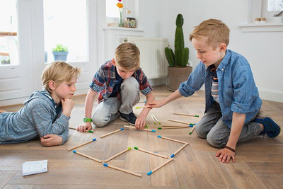 Lojë mendore Fat Brain Toys Match Puzzle, 30 sfida, për mosha 8–12 vjeç, shumëngjyrëshe