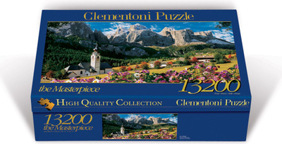 Puzzle Clementoni The Dolomites, 13200 copa, panoramë malore, shumëngjyrësh