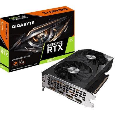 Kartelë grafike Gigabyte GeForce RTX 3060 Windforce OC LHR 12GB GDDR6