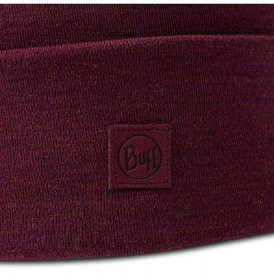 Kapelë BUFF Heavyweight Merino Wool Beanie Loose, lesh merino, për dimër, gri