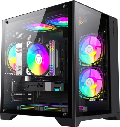 Kornizë PC GameMax Infinity Mini, Mini ITX Flex ATX, xham i temperum, e bardhë