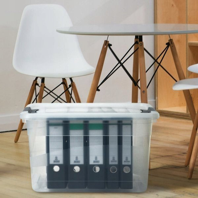 Пластична кутија Keeeper Crystalbox, 52L, со капак, проѕирна