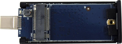 Kuti e jashtme për SSD M.2 LC-Power LC-M2-C-42MM, USB 3.1 Gen 2 Type-C, alumin, e zezë