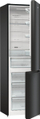 Frigorifer kombinë Gorenje NRK620EABXL4, 331L, NoFrost, i zi