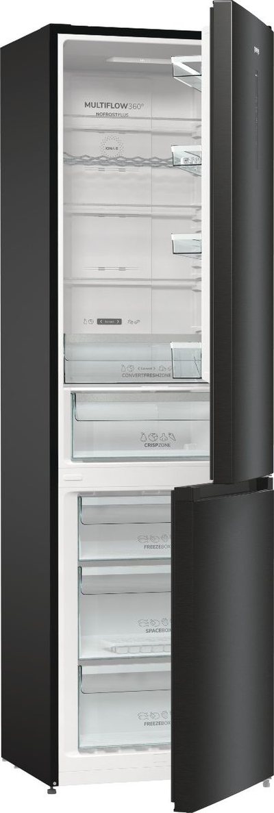 Frigorifer kombinë Gorenje NRK620EABXL4, 331L, NoFrost, i zi