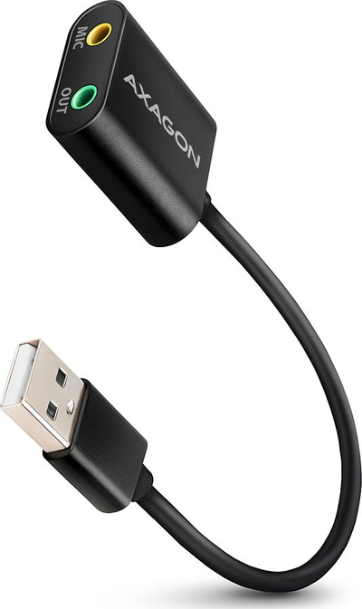 Kartë zanore USB Axagon ADA-12, jashtme, trup metalik, gri