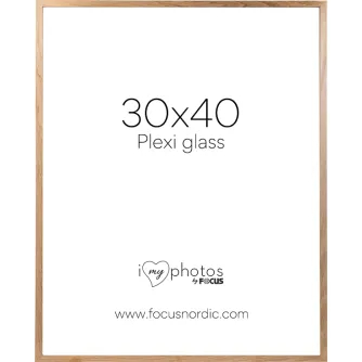 Kornizë foto Focus Soul Oak Veneer, 30x40 cm, plexi, ngjyrë lisi