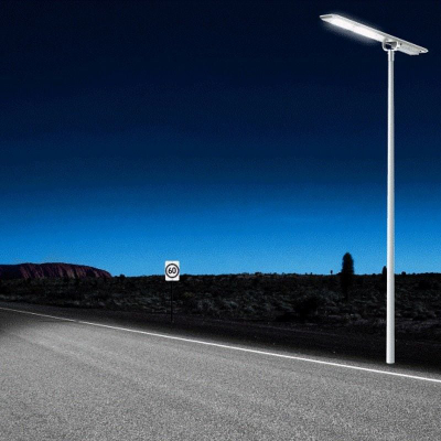 Lampë rrugore solare PowerNeed, panel 30.6W, sensor lëvizjeje, e zezë