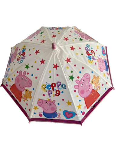 Çadër fëmijësh Peppa Pig, 54cm, plastike, shumëngjyrëshe